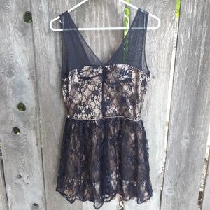 Black lace dress